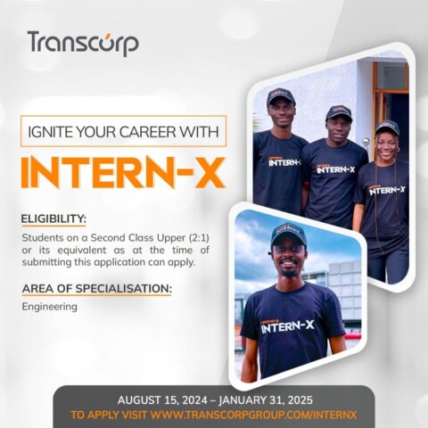 Transcorp 2024 InternX Program for Nigerian Undergraduates