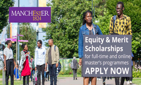 University of Manchester Equity and Merit Scholarship
