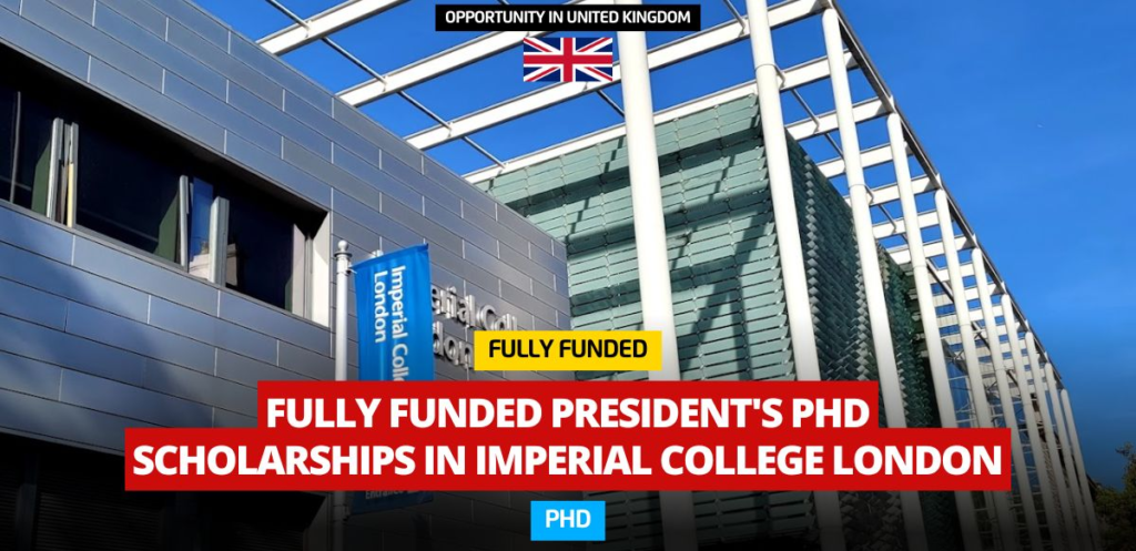 2025 Imperial College President Scholarship