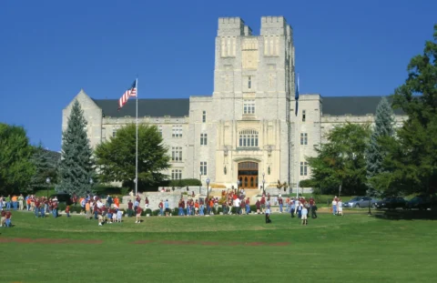 Burruss Hall memorial victims shooting Virginia Tech April 16 2007