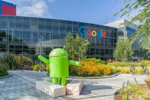 Google logo Googleplex headquarters Mountain View California
