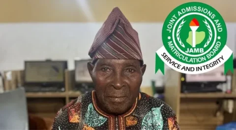 94 year old man registers for 2025 UTME to study political science in UI