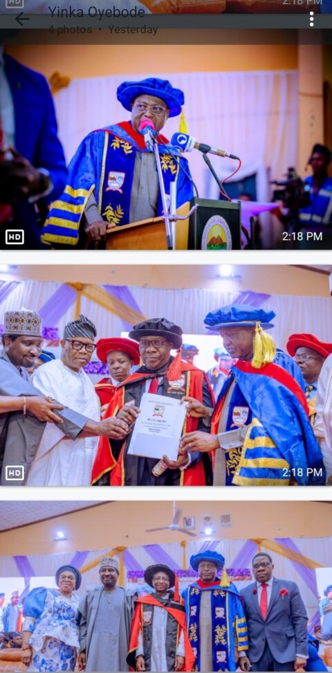 More photos of dignitaries 29th convocation ceremony of the Ekiti State University Ado Ekiti