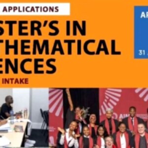 AIMS Masters in Mathematical Sciences Scholarship 696x392